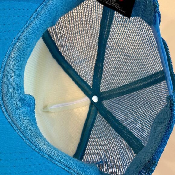 Custom OTTO Blue and White Trucker Hat with Colorful Patches peace!!! - Picture 5 of 5